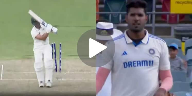 [Watch] Harshit Rana Gives Death Stare To BBL Star After Shattering His Middle Stump